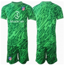 Maillot de football Réplique Atletico Madrid Gardien de but Extérieur Enfant 2024-25 Manche Courte (+ Pantalon court)