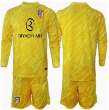 Maillot de football Réplique Atletico Madrid Gardien de but Troisième Enfant 2024-25 Manche Longue (+ Pantalon court)