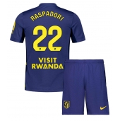 Maillot de football Réplique Atletico Madrid Giacomo Raspadori #22 Extérieur Enfant 2025-26 Manche Courte (+ Pantalon court)