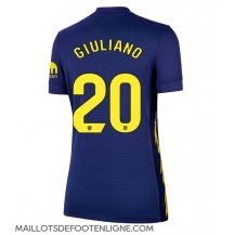 Maillot de football Réplique Atletico Madrid Giuliano Simeone #20 Extérieur Femme 2025-26 Manche Courte