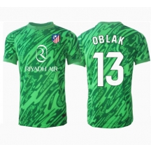Maillot de football Réplique Atletico Madrid Jan Oblak #13 Gardien de but Extérieur 2024-25 Manche Courte