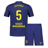 Maillot de football Réplique Atletico Madrid Johnny Cardoso #5 Extérieur Enfant 2025-26 Manche Courte (+ Pantalon court)