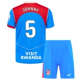 Maillot de football Réplique Atletico Madrid Johnny Cardoso #5 Troisième Enfant 2025-26 Manche Courte (+ Pantalon court)