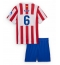 Maillot de football Réplique Atletico Madrid Koke #6 Domicile Enfant 2025-26 Manche Courte (+ Pantalon court)