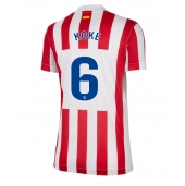 Maillot de football Réplique Atletico Madrid Koke #6 Domicile Femme 2025-26 Manche Courte