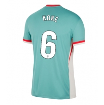 Maillot de football Réplique Atletico Madrid Koke #6 Extérieur 2024-25 Manche Courte