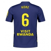 Maillot de football Réplique Atletico Madrid Koke #6 Extérieur 2025-26 Manche Courte