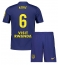 Maillot de football Réplique Atletico Madrid Koke #6 Extérieur Enfant 2025-26 Manche Courte (+ Pantalon court)