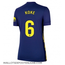Maillot de football Réplique Atletico Madrid Koke #6 Extérieur Femme 2025-26 Manche Courte