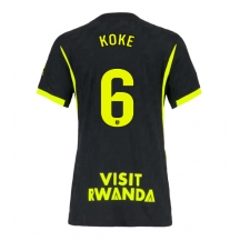Maillot de football Réplique Atletico Madrid Koke #6 Extérieur Femme 2026-27 Manche Courte