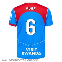 Maillot de football Réplique Atletico Madrid Koke #6 Troisième 2025-26 Manche Courte