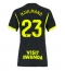 Maillot de football Réplique Atletico Madrid Morten Hjulmand #23 Extérieur Femme 2026-27 Manche Courte