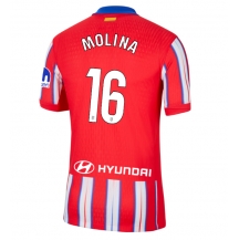 Maillot de football Réplique Atletico Madrid Nahuel Molina #16 Domicile 2024-25 Manche Courte