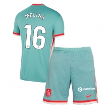 Maillot de football Réplique Atletico Madrid Nahuel Molina #16 Extérieur Enfant 2024-25 Manche Courte (+ Pantalon court)