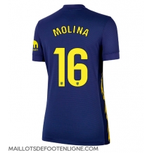Maillot de football Réplique Atletico Madrid Nahuel Molina #16 Extérieur Femme 2025-26 Manche Courte