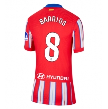 Maillot de football Réplique Atletico Madrid Pablo Barrios #8 Domicile Femme 2024-25 Manche Courte