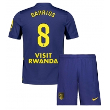 Maillot de football Réplique Atletico Madrid Pablo Barrios #8 Extérieur Enfant 2025-26 Manche Courte (+ Pantalon court)
