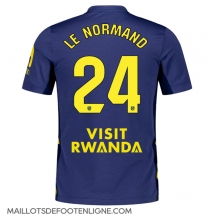 Maillot de football Réplique Atletico Madrid Robin Le Normand #24 Extérieur 2025-26 Manche Courte
