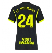 Maillot de football Réplique Atletico Madrid Robin Le Normand #24 Extérieur Femme 2026-27 Manche Courte