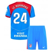 Maillot de football Réplique Atletico Madrid Robin Le Normand #24 Troisième Enfant 2025-26 Manche Courte (+ Pantalon court)