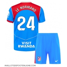 Maillot de football Réplique Atletico Madrid Robin Le Normand #24 Troisième Enfant 2025-26 Manche Courte (+ Pantalon court)