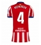 Maillot de football Réplique Atletico Madrid Rodrigo Mendoza #4 Domicile Femme 2026-27 Manche Courte