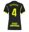 Maillot de football Réplique Atletico Madrid Rodrigo Mendoza #4 Extérieur Femme 2026-27 Manche Courte