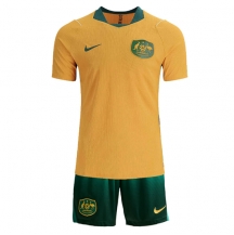 Maillot de football Réplique Australia Domicile Enfant Mondial 2026 Manche Courte (+ Pantalon court)