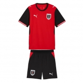 Maillot de football Réplique Austria Domicile Enfant Mondial 2026 Manche Courte (+ Pantalon court)