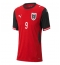 Maillot de football Réplique Austria Marcel Sabitzer #9 Domicile Femme Mondial 2026 Manche Courte