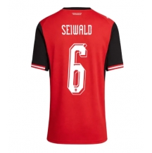 Maillot de football Réplique Austria Nicolas Seiwald #6 Domicile Femme Mondial 2026 Manche Courte