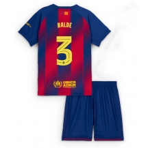 Maillot de football Réplique Barcelona Alejandro Balde #3 Domicile Enfant 2025-26 Manche Courte (+ Pantalon court)