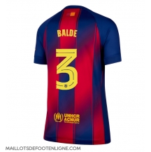 Maillot de football Réplique Barcelona Alejandro Balde #3 Domicile Femme 2025-26 Manche Courte