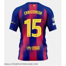 Maillot de football Réplique Barcelona Andreas Christensen #15 Domicile 2025-26 Manche Courte