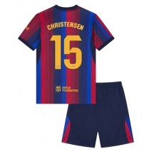 Maillot de football Réplique Barcelona Andreas Christensen #15 Domicile Enfant 2026-27 Manche Courte (+ Pantalon court)