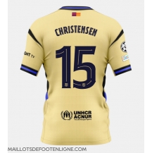 Maillot de football Réplique Barcelona Andreas Christensen #15 Extérieur 2025-26 Manche Courte