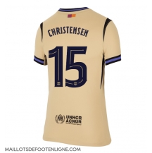 Maillot de football Réplique Barcelona Andreas Christensen #15 Extérieur Femme 2025-26 Manche Courte