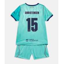 Maillot de football Réplique Barcelona Andreas Christensen #15 Troisième Enfant 2026-27 Manche Courte (+ Pantalon court)