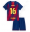 Maillot de football Réplique Barcelona Fermin Lopez #16 Domicile Enfant 2025-26 Manche Courte (+ Pantalon court)