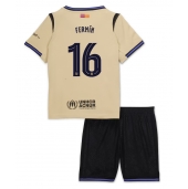 Maillot de football Réplique Barcelona Fermin Lopez #16 Extérieur Enfant 2025-26 Manche Courte (+ Pantalon court)