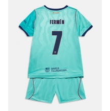 Maillot de football Réplique Barcelona Fermin Lopez #7 Troisième Enfant 2026-27 Manche Courte (+ Pantalon court)