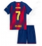 Maillot de football Réplique Barcelona Ferran Torres #7 Domicile Enfant 2025-26 Manche Courte (+ Pantalon court)