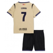 Maillot de football Réplique Barcelona Ferran Torres #7 Extérieur Enfant 2025-26 Manche Courte (+ Pantalon court)