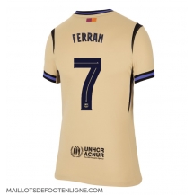 Maillot de football Réplique Barcelona Ferran Torres #7 Extérieur Femme 2025-26 Manche Courte