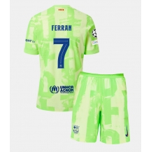 Maillot de football Réplique Barcelona Ferran Torres #7 Troisième Enfant 2024-25 Manche Courte (+ Pantalon court)
