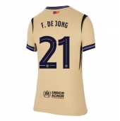 Maillot de football Réplique Barcelona Frenkie de Jong #21 Extérieur Femme 2025-26 Manche Courte