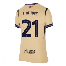 Maillot de football Réplique Barcelona Frenkie de Jong #21 Extérieur Femme 2025-26 Manche Courte