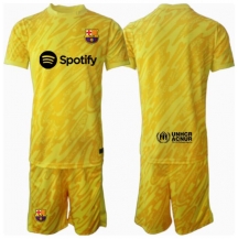 Maillot de football Réplique Barcelona Gardien de but Domicile Enfant 2024-25 Manche Courte (+ Pantalon court)
