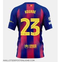 Maillot de football Réplique Barcelona Jules Kounde #23 Domicile 2025-26 Manche Courte