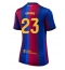 Maillot de football Réplique Barcelona Jules Kounde #23 Domicile Femme 2026-27 Manche Courte